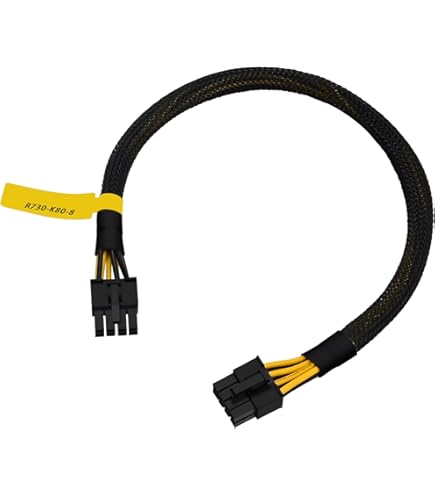Amazon.com: Power Cable 8pin to Dula 6+2pin Power Adapter Cable