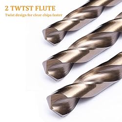 M MIMHOOY 2Pcs M35 Cobalt Drill Bits 8mm Drill Bit