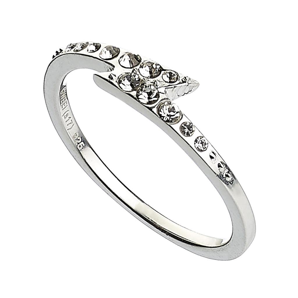 Harry Potter Official Sterling Silver Lightning Bolt Ring - Size Large by The Carat Shop