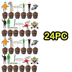 COMBO 24PC BALDI'S BASIC CLASSIC CUPCAKE TOPPER
