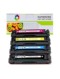 rapminink HP 410 un cf410 a cf411 a cf412 a CF413 A Compatible cartucho de tóner para HP color LaserJet Pro MFP m477fdw M477fdn m477fnw, Pro m452dn M452nw m452dw impresora (Negro, Cian, Magenta, amarillo, 4-Pack)