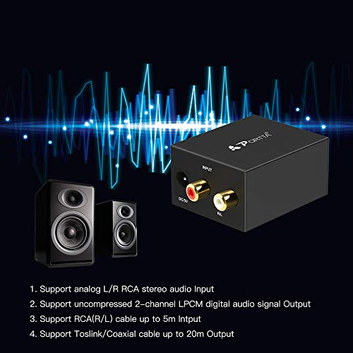 5 Portta+Digital+Optical+Coaxial+Converter