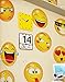 Emoji Icons Faces Wall Stickers Decal #6052 (10in X 10in Emoji Faces)
