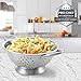 Wirezoll Pro Chef Kitchen Tools Stainless Steel Colander Strainer - Metal Kitchen Sink Pasta Drainer with Wide Grip Basket Handles to Strain Large Pots Noodles, Fruits, Vegetables