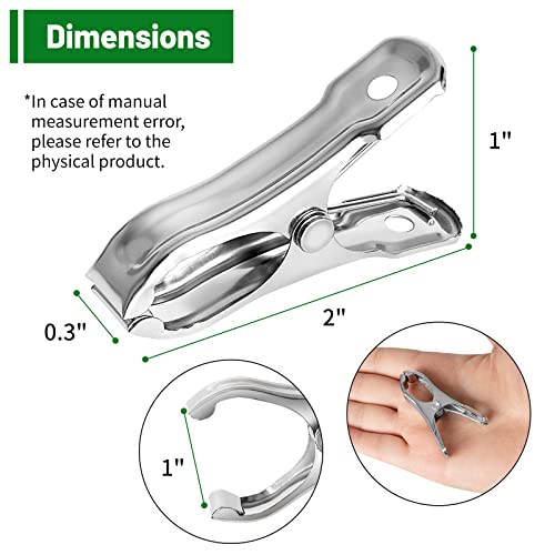 40PCS Greenhouse Clips, Stainless Steel Garden Clips, Plant Clips for Outdoors Hanging Heavy Duty Forest Cloth Blankets Netting Freeze Protection Outside Accessories Garden Hoops Cover Shade Supplies (Promo Code:20IFMZ18)