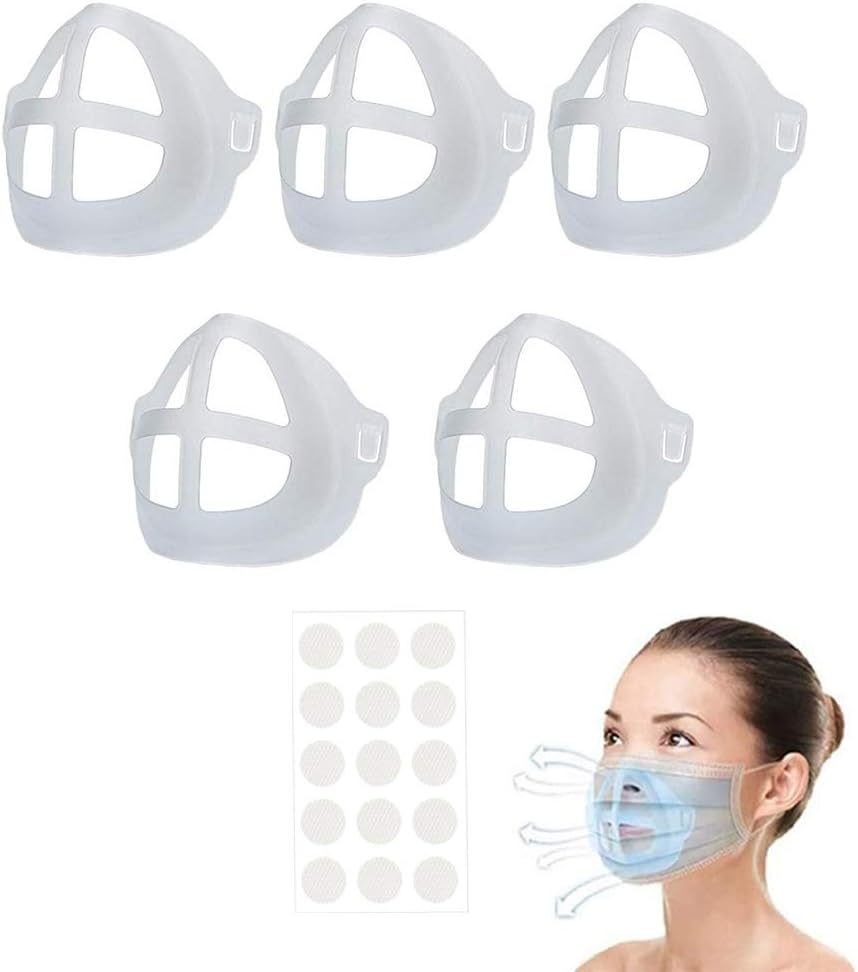 3D Face Mask Bracket to Increase Breathing Space,Washable Reusable