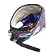 Unicorn Makeup Bag Organizer PU Pencil Pouch Zipper Toiletry Wash Bag Portable Cosmetic Bags Travel Brush Storage Case for Women Purse,Set of 3,Purple (Unicorn Purple)