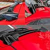 ZXMOTO Black & White Rear Trunk Spoiler Wing For 2016-2021 Honda Civic Hatchback (Type-R Style)