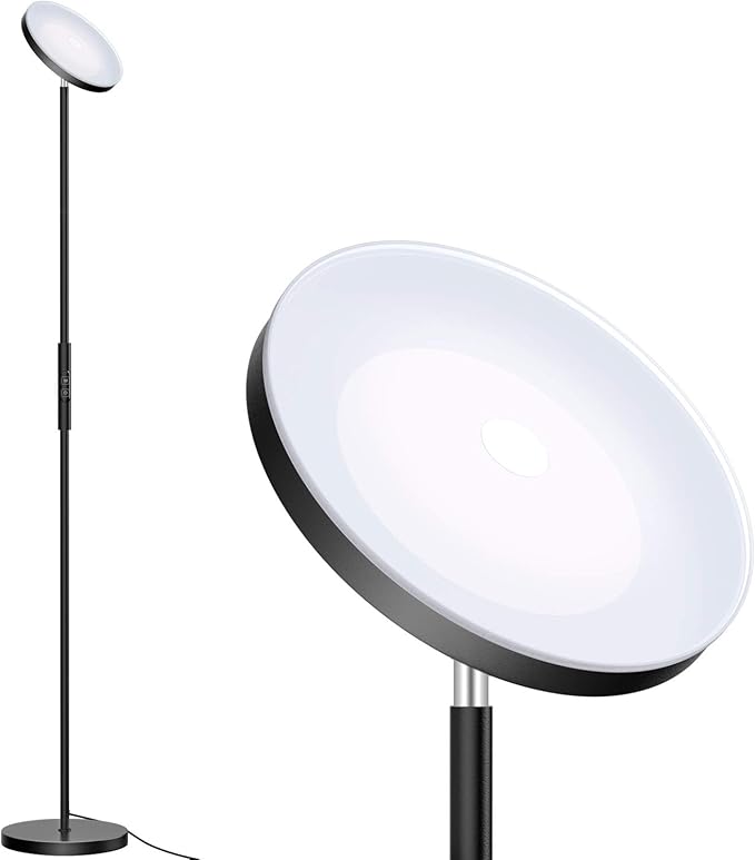 Bbounder LED Uplighter Floor Lamp Stepless Dimmable Torchiere Floor