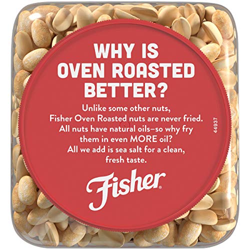 Fisher Snack Oven Roasted Never Fried Peanuts, Made With Sea Salt, Non