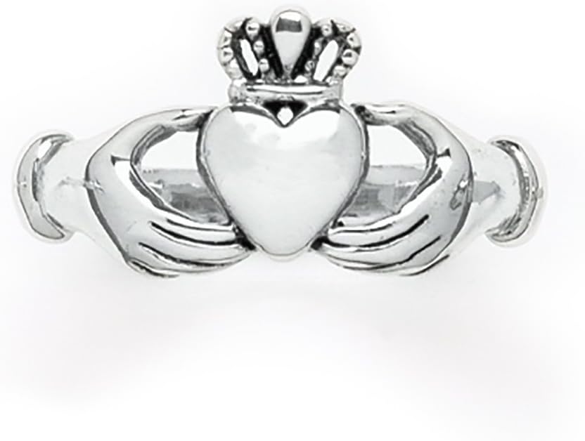 Tomas Jewelry Sterling Silver Medium Claddagh Ring