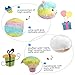 Alpacasso Rainbow Plush Alpaca Stuffed Toy, 16-Inch.