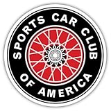 SCCA Sports Car Club of America road racing rallying sticker decal 4