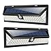 LE 80 LED Solar Powered Lights Outdoor with Motion Sensor, 3 Optional Lighting Modes, 270 Degree Angle, Daylight White 6000K, 8W 1050LM, for Garden, Fence, Driveway, Front Door and More, Pack of 2