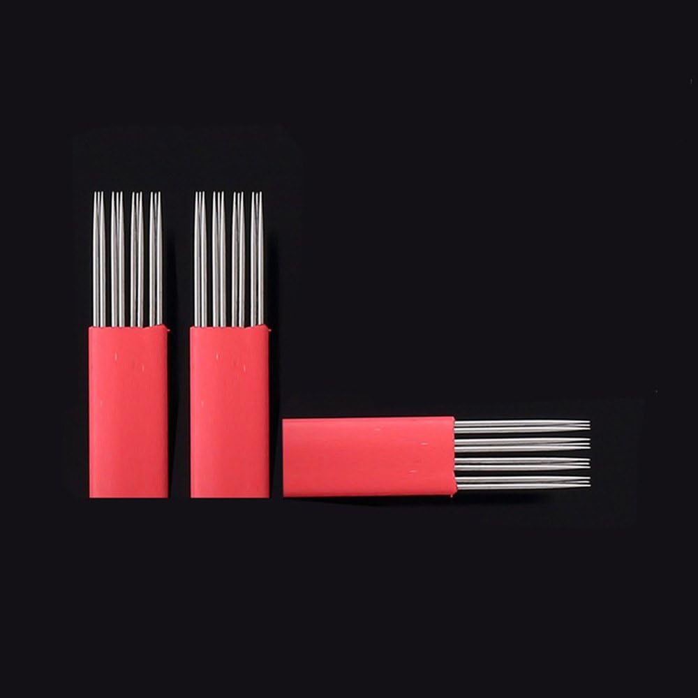 Shading 12 Needle with 4 Raw R3 REVO Embroidery Permanent Make up Manual Needles - QMYBROW