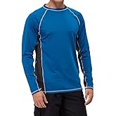 Men's Long Sleeve Rash Guard Swim Shirts UPF 50+ Sun Protection SPF UV T-Shirts for Fishing Hiking Running Surfing