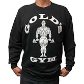 Gold's Gym Crewneck Sweatshirt - Official Licensed - BS-1 (M, Black)