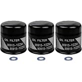 3PCS 90915-YZZF2 Oil Filters Compatible With Toyota RAV4 Camry Corolla Prius Highlander Avalon Lexus Replace 90915-YZZN1 90915-10009 90915-YZZE1