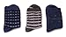 EBMORE Womens Thick Cotton Socks Soft Warm Crew Winter Cold Weather Socks 3 Pack (Blue)