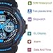 BesWLZ Kids Sports Watches Multi Function Waterproof Quartz Watch Wrist Dress Watch with LED Digital Alarm Stopwatch (Blue, Small)