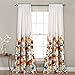 Lush Decor 16T002249 Percy Bloom Window Curtain Panel Pair, 84