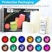 Novelty Place Flameless Candles with Remote, Real Flickering & Real Ivory Color Battery Powered LED Pillars Candle with Remote Control and Timer Function - 12 Preset Multi Colors