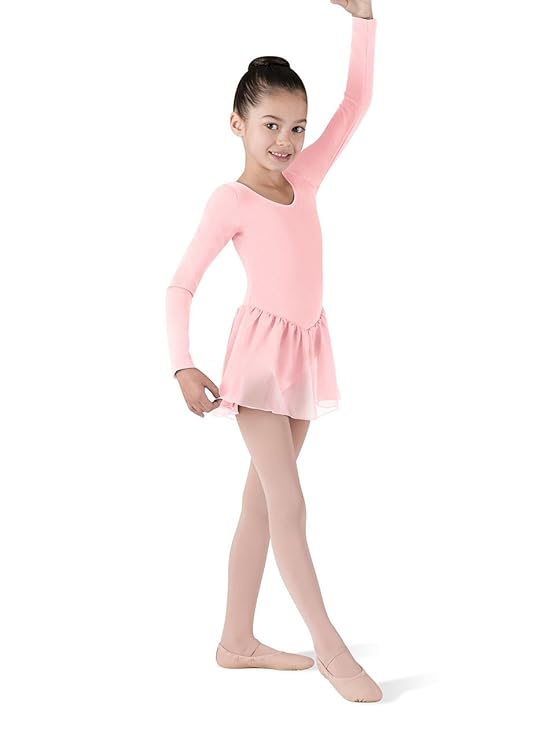Bloch CL5309 Langarm Mädchentrikot mit Chiffonrock