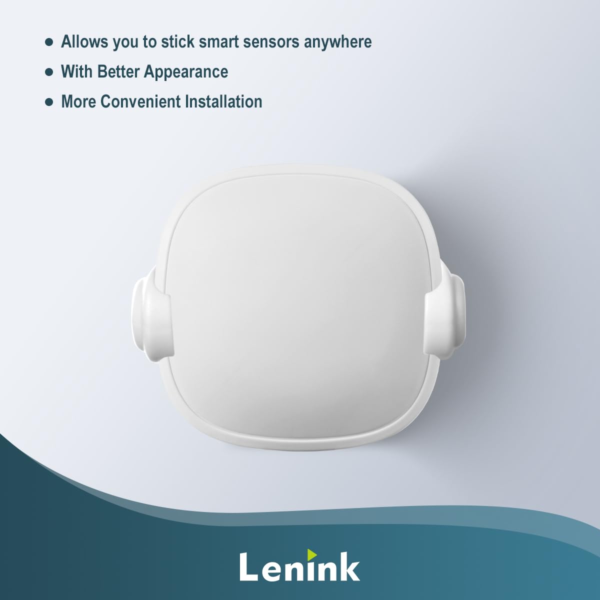 Lenink Wall Mount Compatible with Ecobee Smart Sensor, 2 Pack Smart Sensor Wall Holder Replacement Intelligent Robot Model, Not Suitable for 2nd Generation (White)