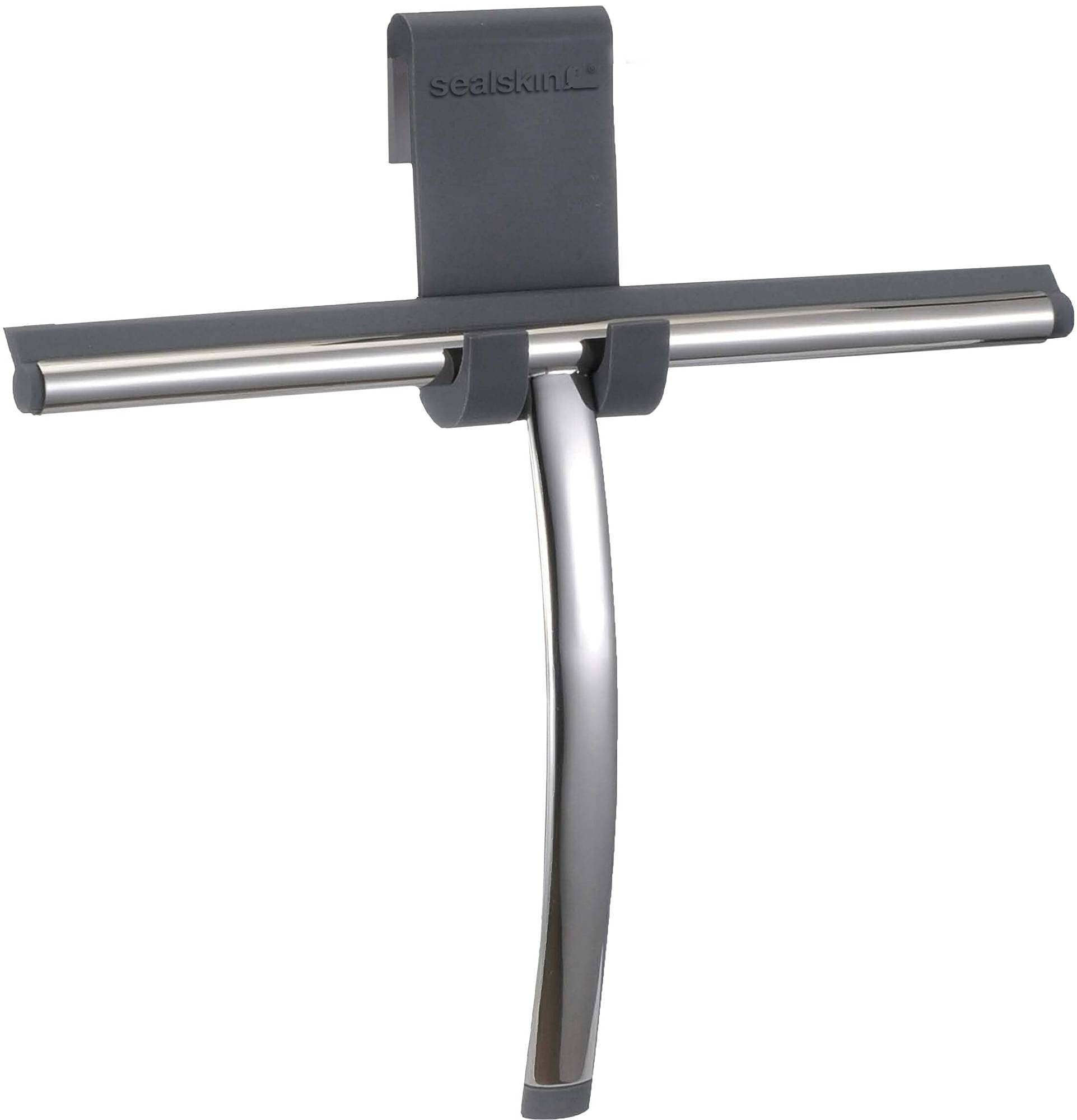 Sealskin Deluxe Window Wiper Including Flexible Glass Hook, Stainless Steel Polished, 26 x 19 x 3.5 cm