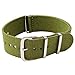 20mm Green Nylon Replacement Watch Strap with Free Installation Kit Including 4 Spring Bars and Removal Tool - [BWC]