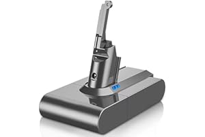 FHYBAT 1 Pack 5000mAh Lithium ion 21.6V V8 Replacement Battery Compatible with SV10 V8 Animal V8 Absolute V8 Motorhead V8 Carbon Fiber V8 Fluffy Series Handheld Cord-Free Vacuum Batteries Cleaner(Sliver)