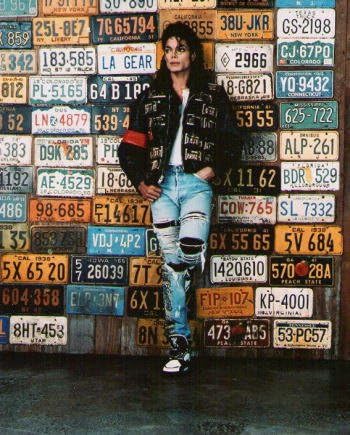 Amazon ブロマイド写真 マイケル ジャクソンmichael Jackson ナンバープレート アイドル 芸能人グッズ 通販