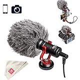 BOYA BY-MM1 Video Microphone Youtube Vlogging Facebook Livestream Recording Shotgun Mic for iPhone HuaWei Smartphone DJI Osmo Mobile 2,for ZHIYUN Smooth 4