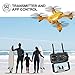 ScharkSpark Drone SS40 Drone with 1080P 120° FPV HD Camera/Video, RC Toy Quadcopter Equipped with G-Sensor Technology, Voice Command, Preset Flight Path Hover Technology