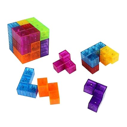 VIPECO Durable 3D Assembly Cube Master Puzzle Magnetic Magic Cube Educational Toys (730A) Material: Environmental Protection ABS+ Magnet.