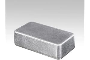 Silver Aluminum Project Box for Electrical Equipment, Die-Cast Metal Enclosure Case Compatible with Hammond 1590A, 1590B, 159