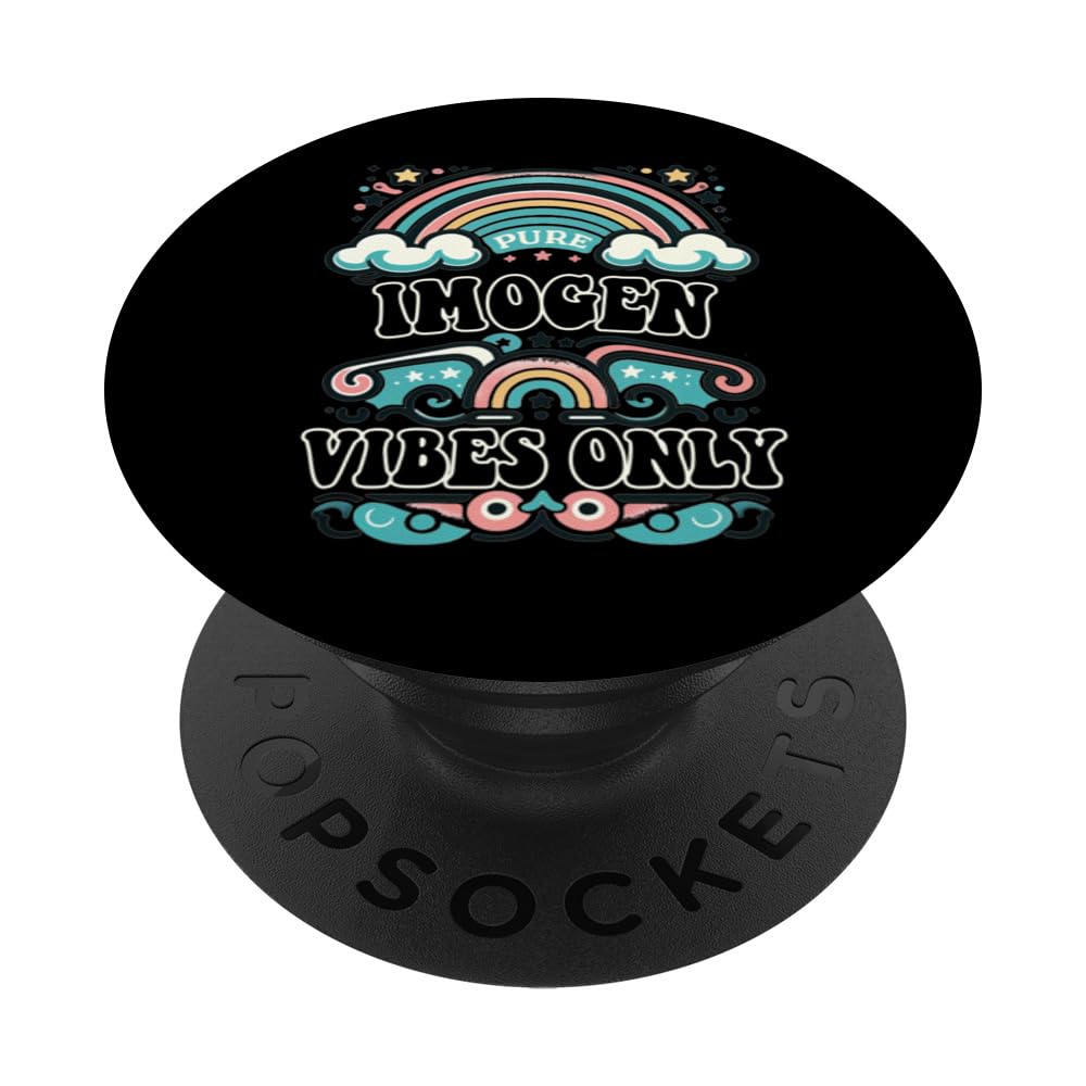 IMOGEN Vibes Only Cute Retro Girls IMOGEN Name PopSockets Swappable PopGrip