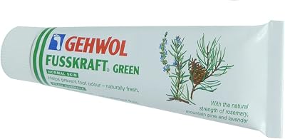 Gehwol Fusskraft Green 75ml Cooling Cream Menthol Aloe Vera Foot Care