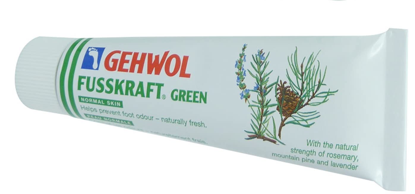 Gehwol Fusskraft Green 75ml - Refreshing Cooling Cream - Contains Menthol/Aloe Vera