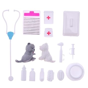 VIPECO Durable Plastic Puzzle Educational Toy Doctor Nurse Medical Role Play for Barbie Material: Plastic
