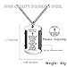 Molike Stainless Steel Men's Cross and Bible Verse Prayer Dog Tag Pendant Necklace, Christian Jewelry (Silver/Black Pendant + 22'' Chain)