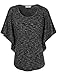 Timeson Women's Scoop Neck Short Sleeve T-Shirt Drape Dolman Top