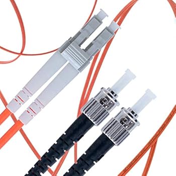 LC to ST Fiber Patch Cable Multimode Duplex - 2m (6.56ft) - 50/125um OM2 (2 Pack) - Beyondtech PureOptics Cable Series