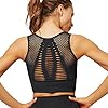 heekpek Sportbeha voor dames, yoga-beha, top, sportbeha, zonder beugel, naadloos, uitgesneden bustier voor fitness, yoga…