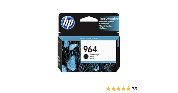 HP Cartucho de Tinta 964 Negro Original (3JA53AL) : Amazon.com.mx: Oficina  y papelería