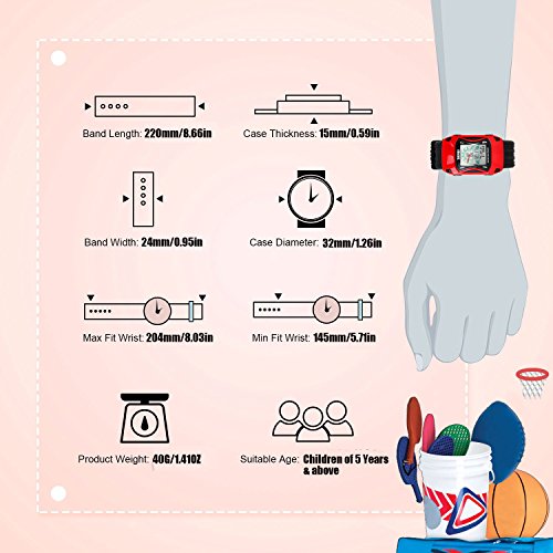 3 Waterproof+Function+Digital+Watches+Children