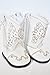 White Cowgirl Boots for American Girl Dolls