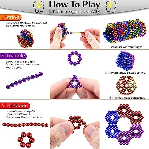 Stacking Blocks, 216PCS 3D Building Blocks, Fidget Toys for Adults