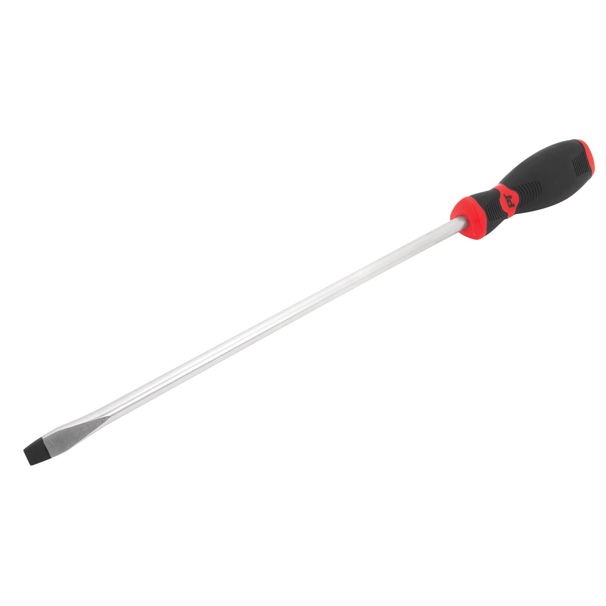 Performance Tool W30983 Black & Red Slotted Screwdriver, 3/8" x 12"
