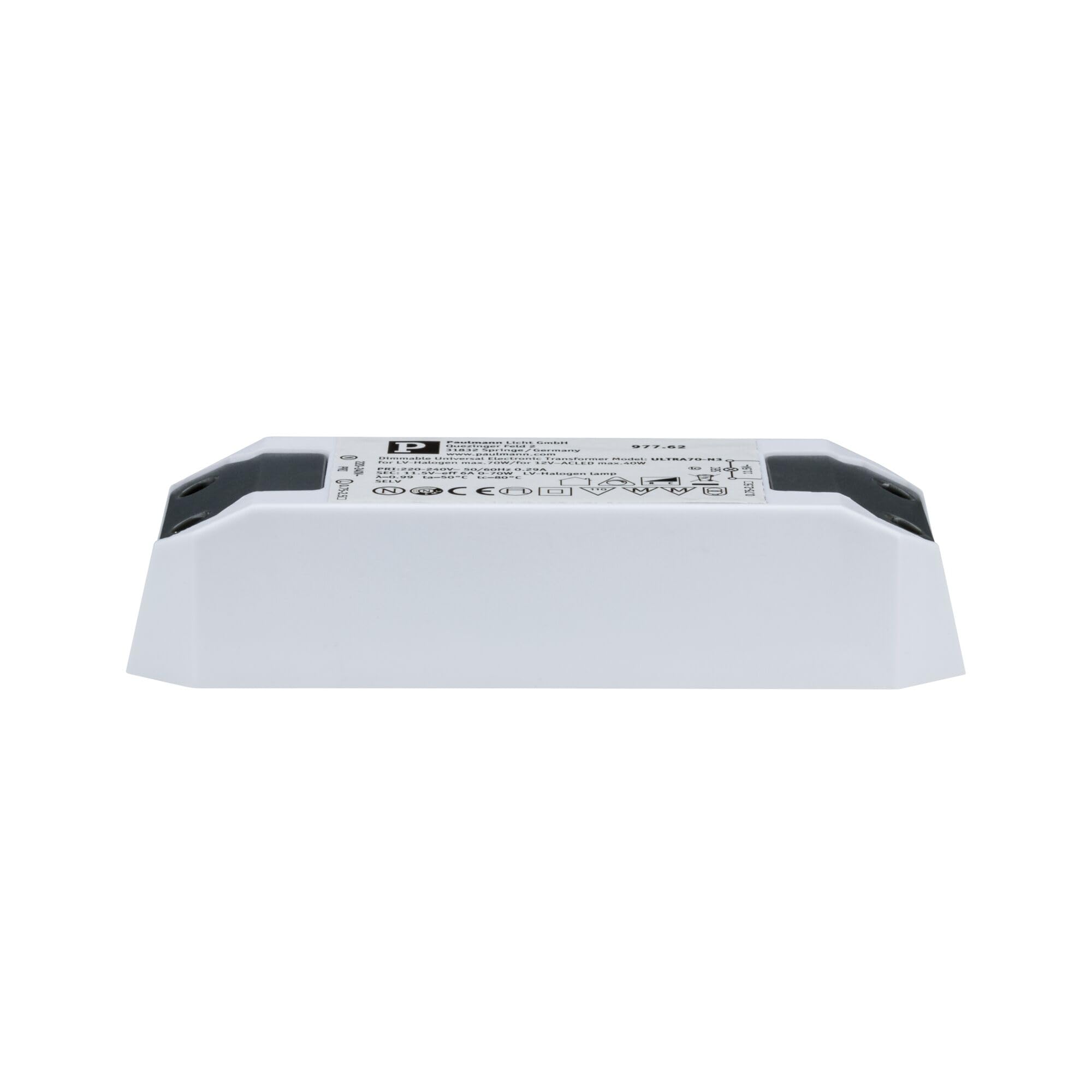 Paulmann 97762 Electronic Transformer Halogen + LED 0-50Watt Driver White Ballast